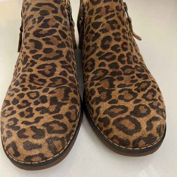 Hush Puppies Mazin Cayto Leopard Suede Ankle Boots Size 9 - Picture 4 of 11